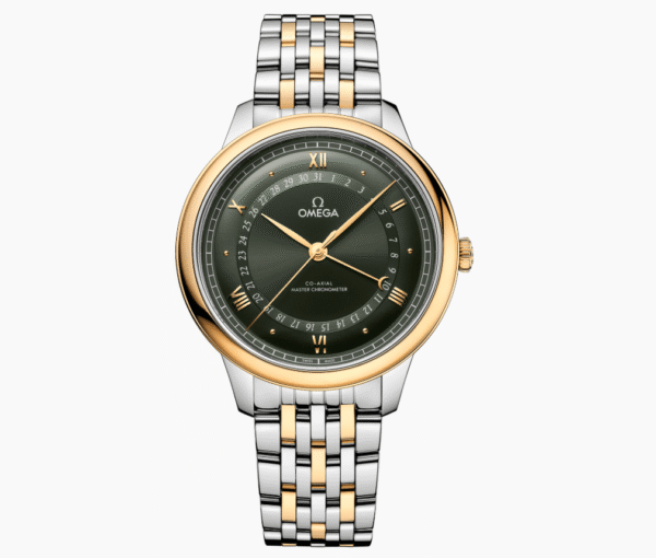 De Ville series Elegant watches 42 mm, Stainless steel 18 ct yellow gold case with alligator leather - Image 2
